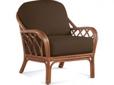 Edgewater Customized Rattan Arm Chair Model 914-001 Made in the USA by Braxton Culler