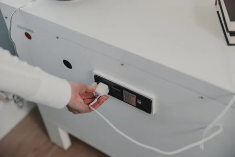 Genevie Reed 2-Drawer Solidwood Nightstand Model B49932-WHITE By Seawinds Trading