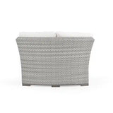 Get Away Outdoor Wicker 45&deg; Wedge Chair in Pebblestone Model 641845WPST