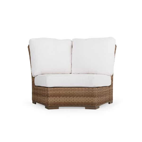 Get Away Outdoor Wicker 45&deg; Wedge Chair in Sandstone Model 641845WSST