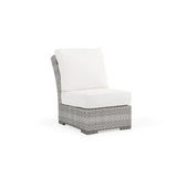 Get Away Outdoor Wicker Armless Chair in Pebblestone Model 641801APST