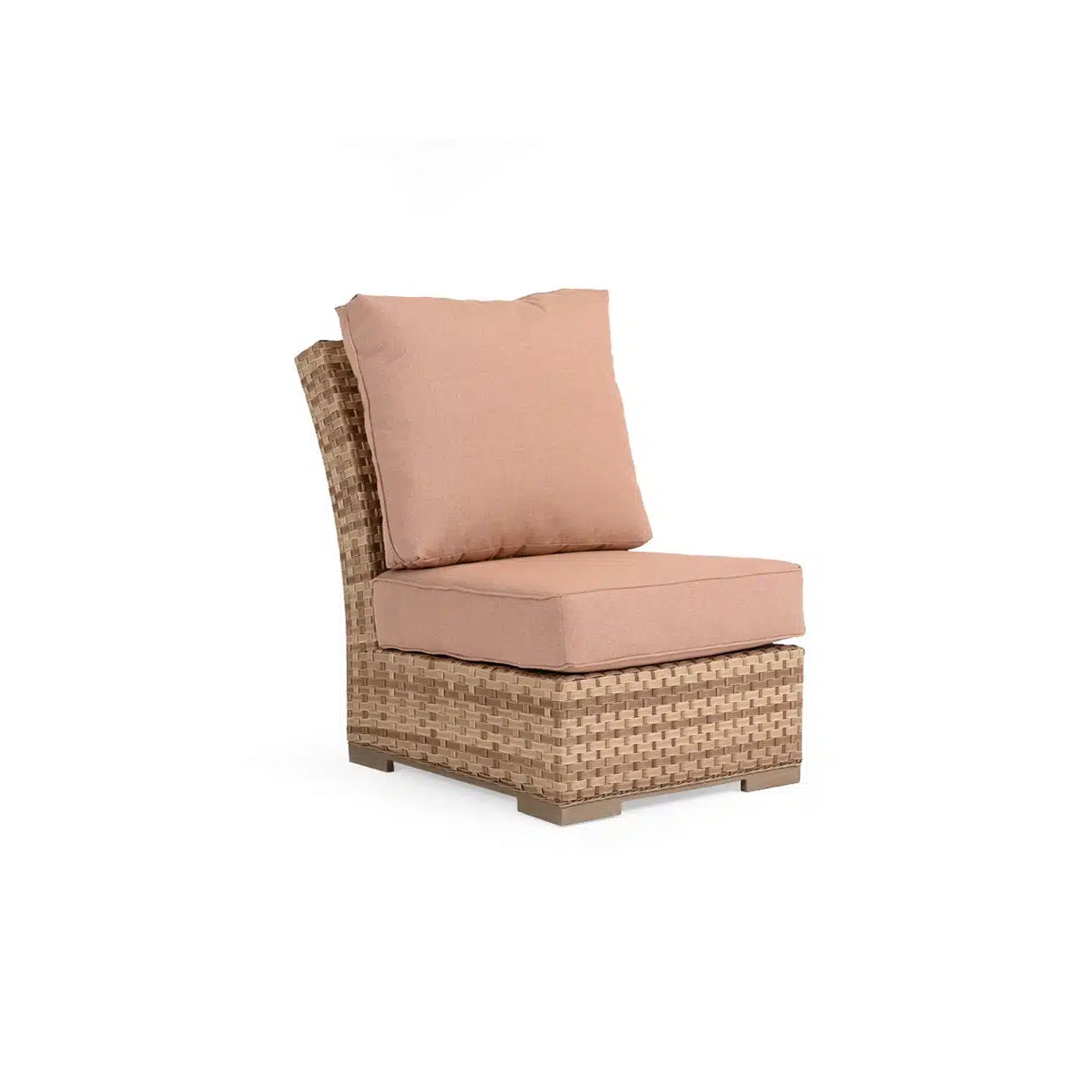 Get Away Outdoor Wicker Armless Chair in Sandstone Model 641801ASSTWT