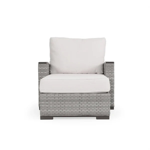 Get Away Outdoor Wicker Chaise and a Half in Pebblestone Model 641818PSTVWN