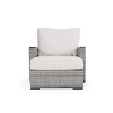 Get Away Outdoor Wicker Chaise and a Half in Pebblestone Model 641818PSTVWN