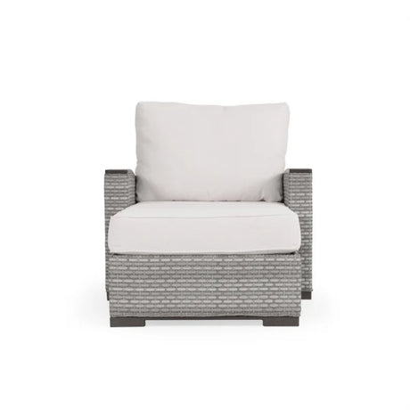 Get Away Outdoor Wicker Chaise and a Half in Pebblestone Model 641818PSTVWN