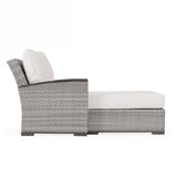 Get Away Outdoor Wicker Chaise and a Half in Pebblestone Model 641818PSTVWN