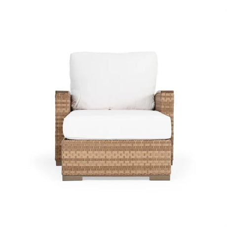 Get Away Outdoor Wicker Chaise and a Half in Sandstone Model 641818SSTWTK