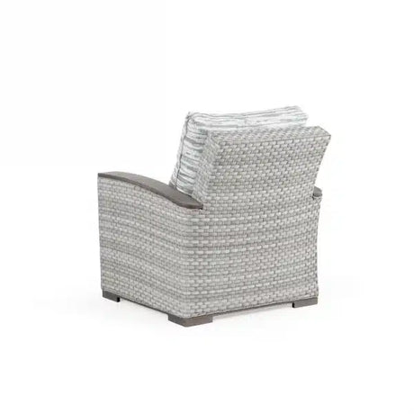 Get Away Outdoor Wicker Club Chair in Pebblestone Model 641805PST