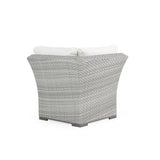 Get Away Outdoor Wicker Corner Chair in Pebblestone Model 641890CPST