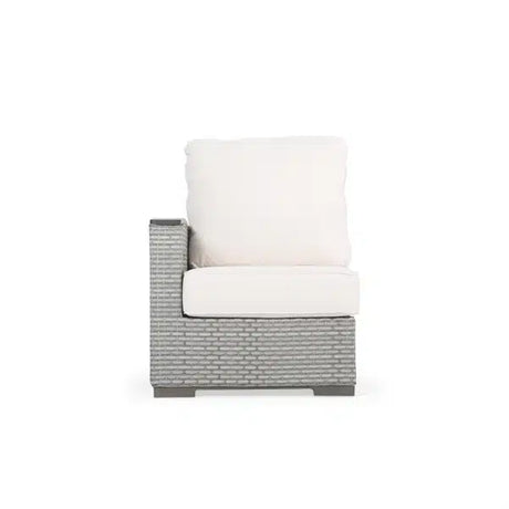 Get Away Outdoor Wicker Left Facing (LF) Arm Reclining Chair in Pebblestone Model 641892LPSTVWN