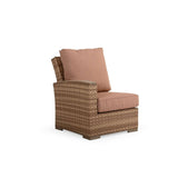 Get Away Outdoor Wicker Left Facing (LF) Arm Reclining Chair in Sandstone Model 641801LSST
