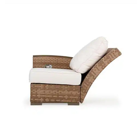 Get Away Outdoor Wicker Left Facing (LF) Arm Reclining Chair in Sandstone Model 641892LSSTWTK