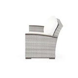 Get Away Outdoor Wicker Loveseat in Pebblestone Model 641802PST