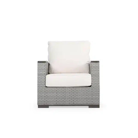 Get Away Outdoor Wicker Reclining Back Club Chair in Pebblestone Model 641892PSTVWN
