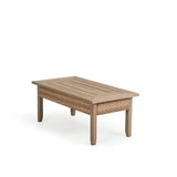 Get Away Outdoor Wicker Rectangle Cocktail Table in Sandstone Model 641829SSTWTK