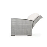 Get Away Outdoor Wicker Right Facing (RF) Arm Reclining Chair in Pebblestone Model 641892RPSTVWN