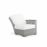 Get Away Outdoor Wicker Right Facing (RF) Arm Reclining Chair in Pebblestone Model 641892RPSTVWN