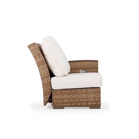 Get Away Outdoor Wicker Right Facing (RF) Arm Reclining Chair in Sandstone Model 641892RSSTWTK
