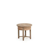 Get Away Outdoor Wicker Round End Table in Sandstone Model 641820SSTWTK