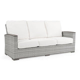 Get Away Outdoor Wicker Sofa in Pebblestone Model 641803PST