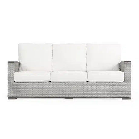 Get Away Outdoor Wicker Sofa in Pebblestone Model 641803PST