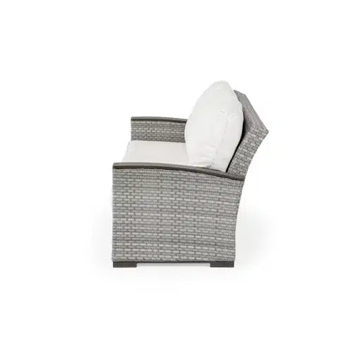 Get Away Outdoor Wicker Sofa in Pebblestone Model 641803PST