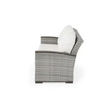 Get Away Outdoor Wicker Sofa in Pebblestone Model 641803PST