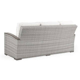Get Away Outdoor Wicker Sofa in Pebblestone Model 641803PST