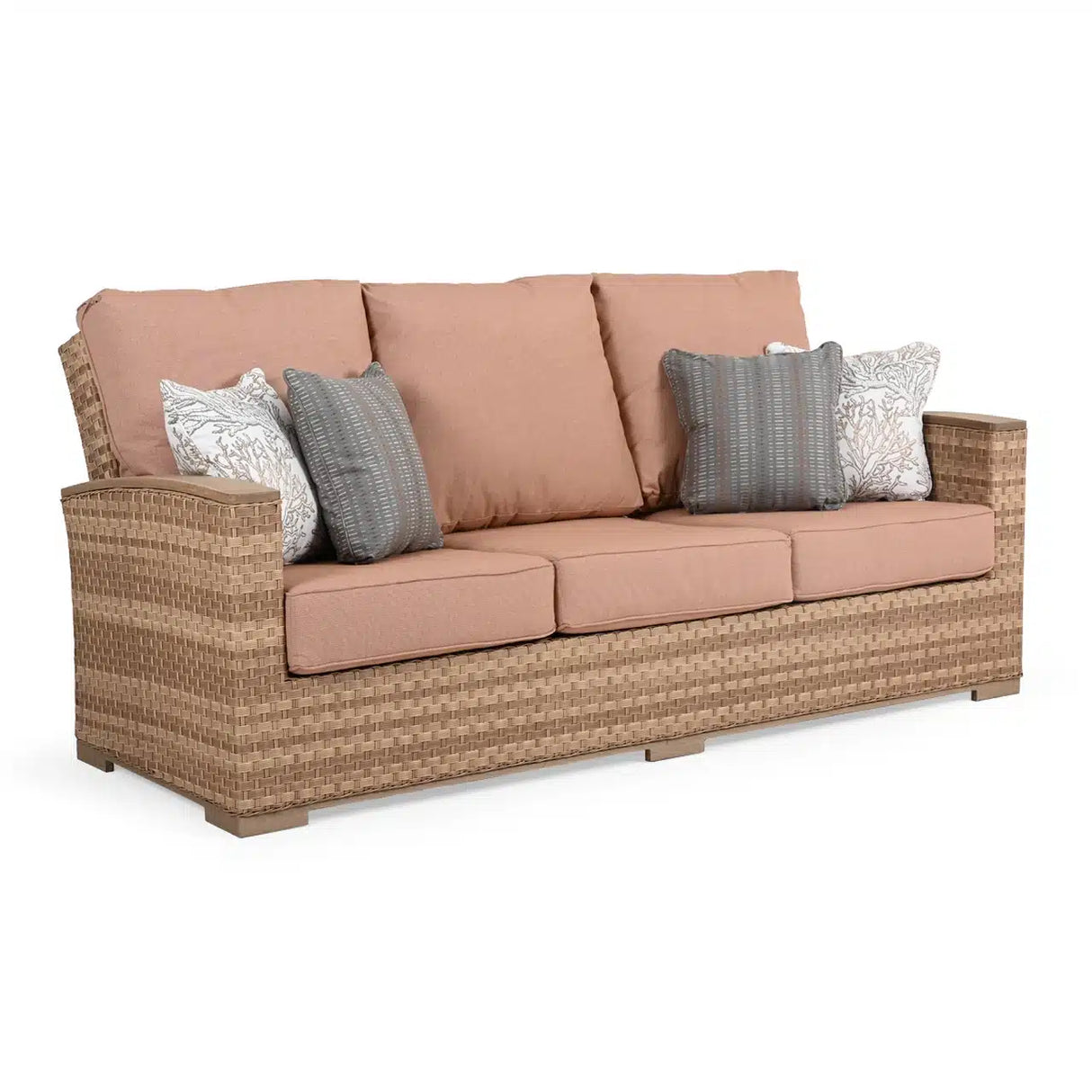 Get Away Outdoor Wicker Sofa in Sandstone Model 641803SSTWTK