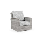 Get Away Outdoor Wicker Swivel Glider in Pebblestone Model 641807PST