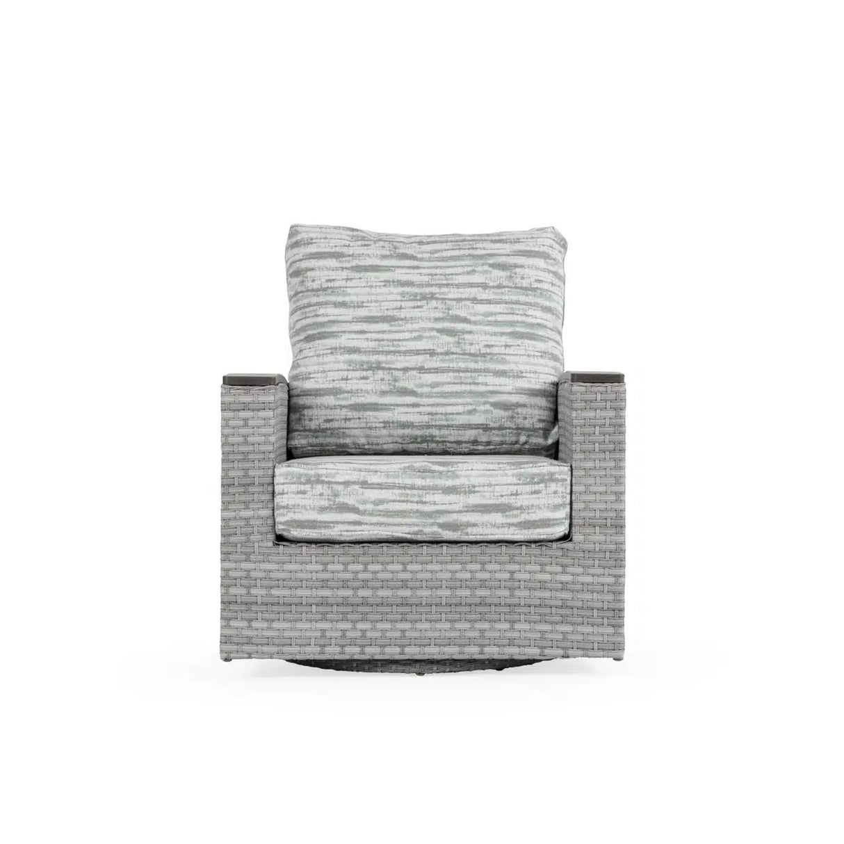 Get Away Outdoor Wicker Swivel Glider in Pebblestone Model 641807PST