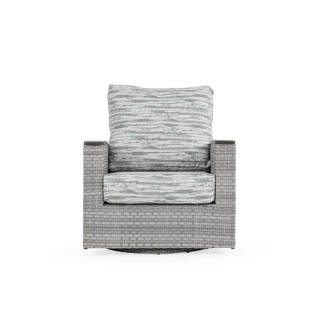 Get Away Outdoor Wicker Swivel Glider in Pebblestone Model 641807PST