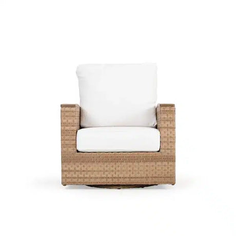 Get Away Outdoor Wicker Swivel Glider in Sandstone Model 641807SSTWTK