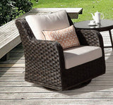 Grand Isle Outdoor Wicker Swivel Glider 77405 by South Sea Rattan