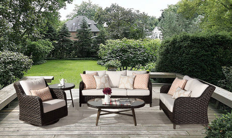 Grand Isle Outdoor 5 Pc Wicker Set by South Sea Rattan 77400