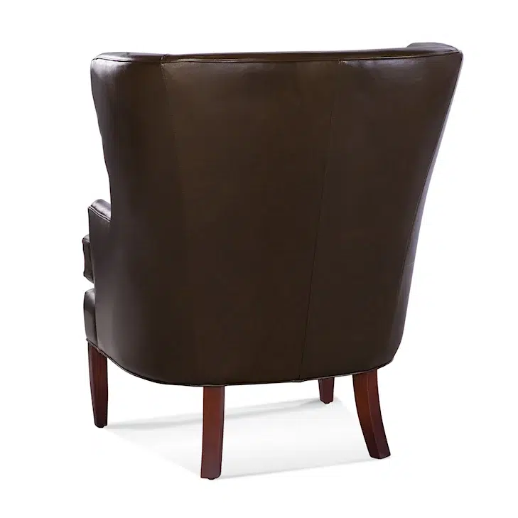 Greenwich Leather Wing Chair by Braxton Culler Made in the USA Model 732-L07