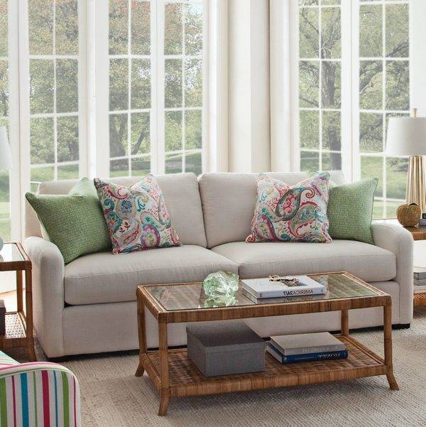 Pine Isle Rattan 2 Pc Table Set with 1 Coffee Table and 1 End Table Set Model 1023-071-072 Made in the USA by Braxton Culler
