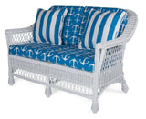 Harbor Front Rattan Loveseat Model HF-02 by Designer Wicker