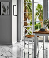 Hues Custom Finish Counter Stool with Wood Seat by Braxton Culler Made in the USA Model 1064-012WS