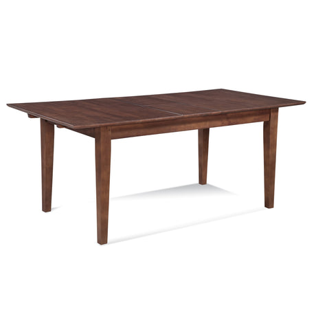 Hues Solid Rubberwood Extension 72 Inch Dining Table Model 1067-E76 Made in the USA by Braxton Culler