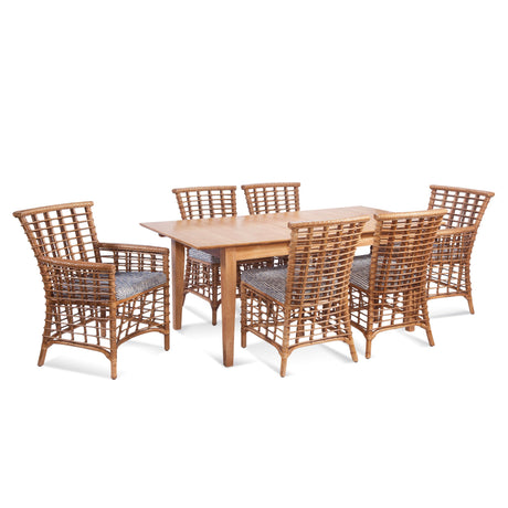 Hues Solid Rubberwood Extension 72 Inch Dining Table Model 1067-E76 Made in the USA by Braxton Culler