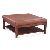 Hammond Square Cocktail Ottoman in Leather by Braxton Culler Made in the USA Model 1019-L09