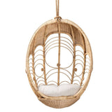 Laguna Modern Bohemian Natural Brown Rattan Hanging Chair