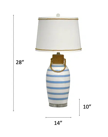 Harbor Table Lamp Model LUX-119-BLUE By Lux Lighting