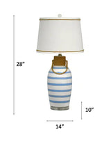 Harbor Table Lamp Model LUX-119-BLUE By Lux Lighting