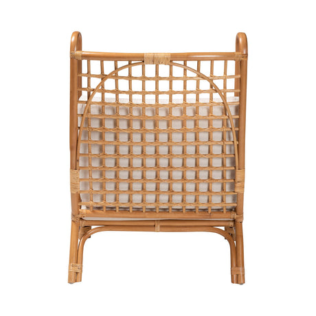 Selina Bohemian Light Honey Rattan Accent Chair by Wicker Fair