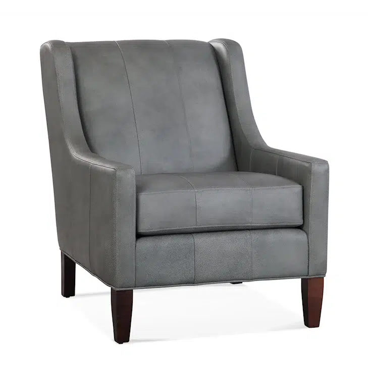 Henry Leather Accent Chair by Braxton Culler Made in the USA Model 733-L01