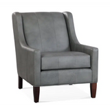Henry Leather Accent Chair by Braxton Culler Made in the USA Model 733-L01