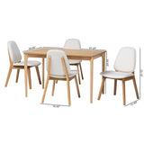 Hudson 5-Piece Dining Set by Wicker Fair