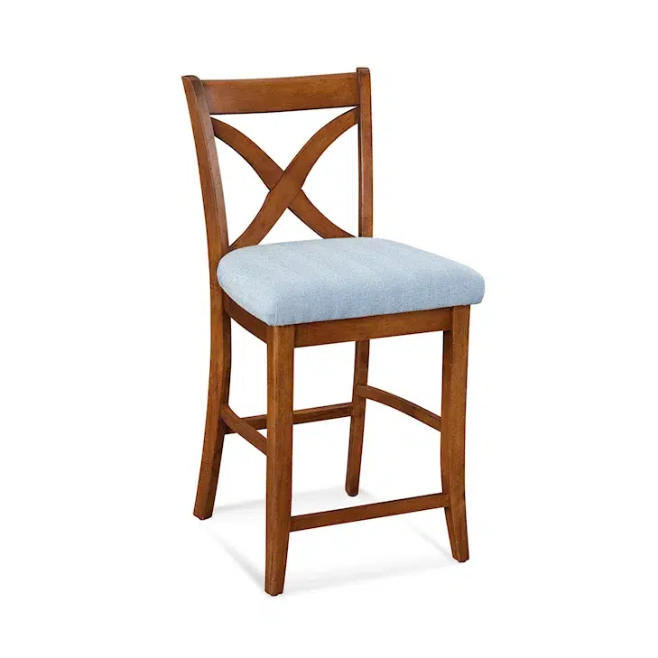 Hues Counter Stool with Upholstered Seat by Braxton Culler Made in the USA Model 1064-012